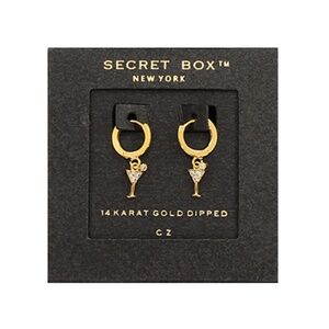 Champagne Huggie Hoops